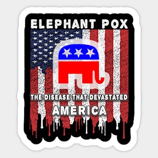 Elephant Pox The Disease That Devastated America Sticker